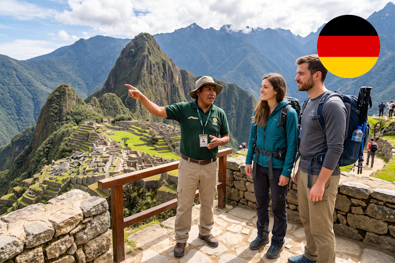 Guide Machu Picchu en allemand