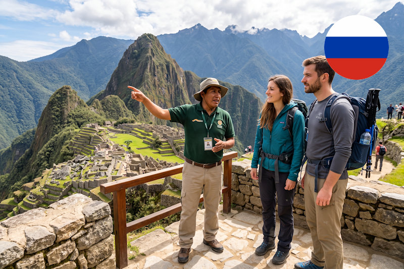 Guide Machu Picchu en russe