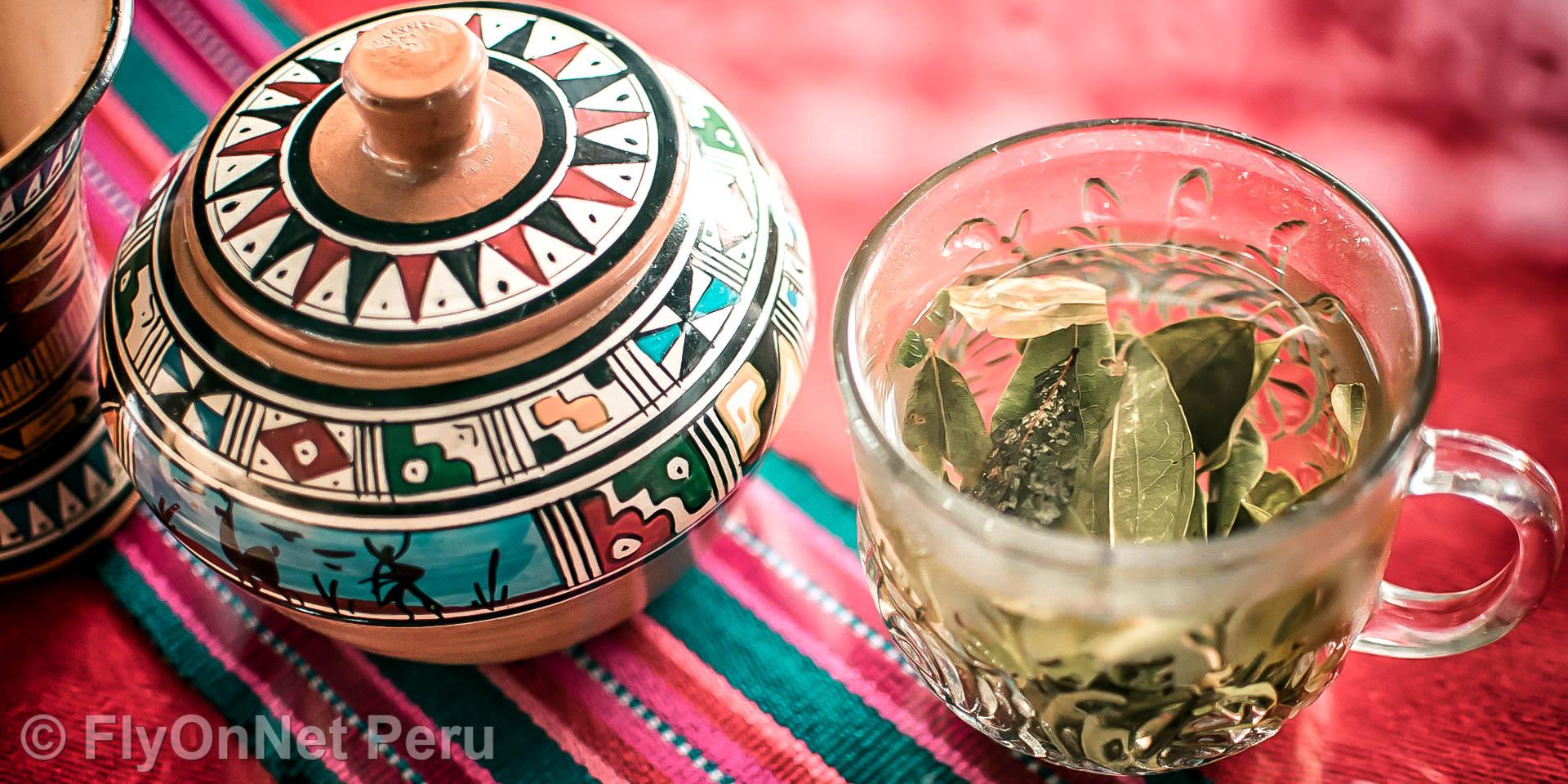 Album photos: Infusion de feuilles de coca pendant le trek